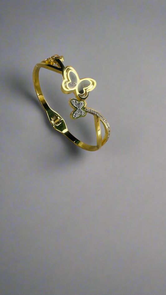 Golden Butterfly Embrace