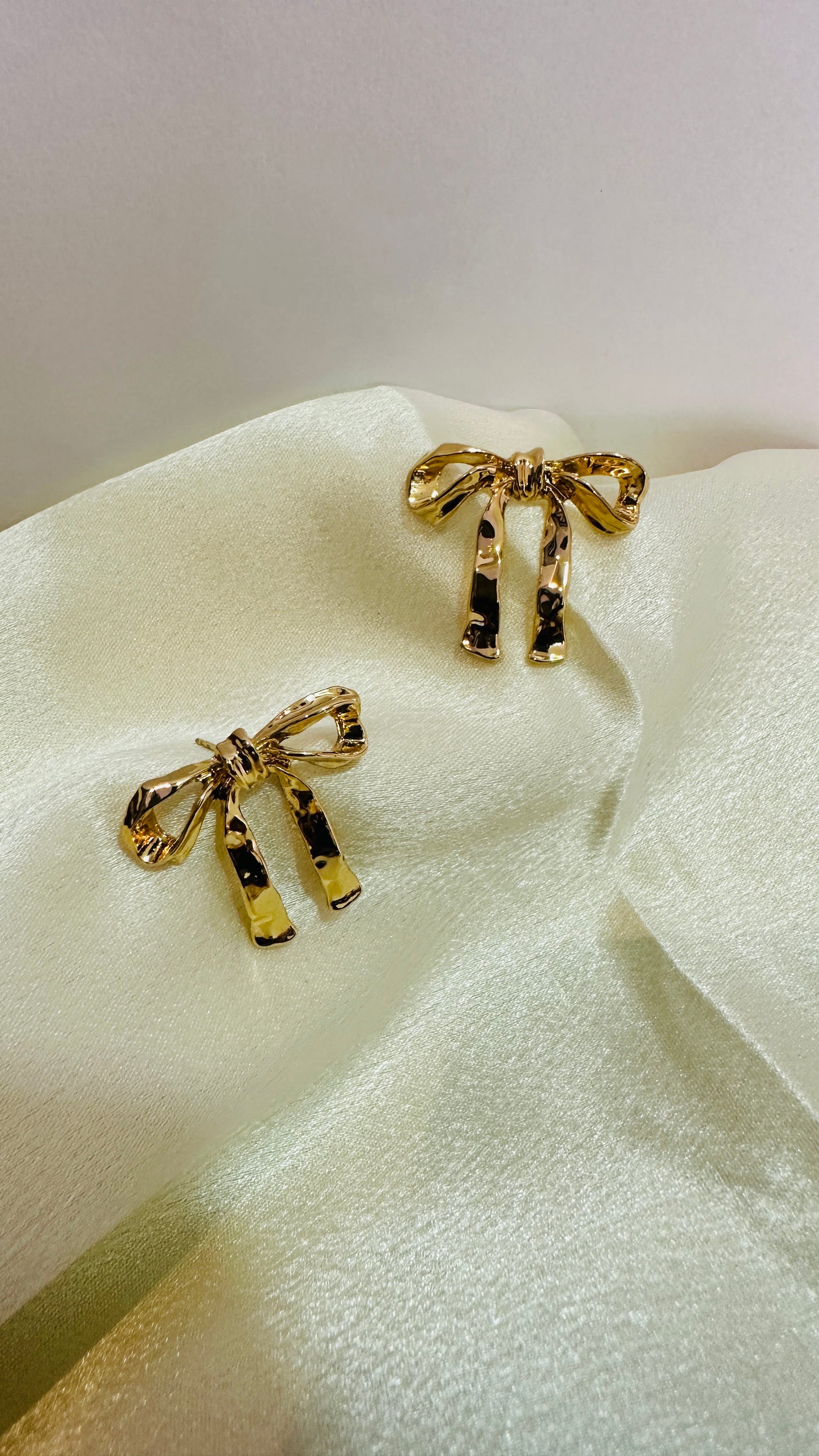 Golden Bow Earrings
