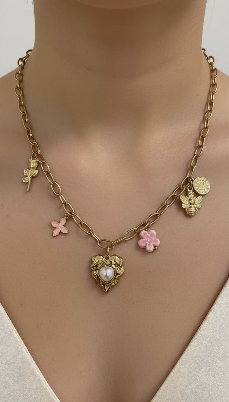 Blush Charm Necklace