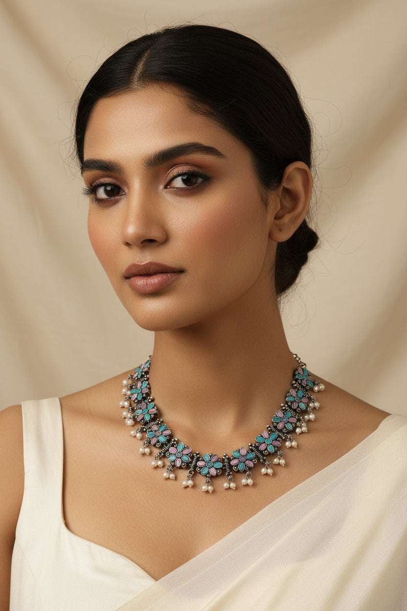 Noor Garden Statement Necklace
