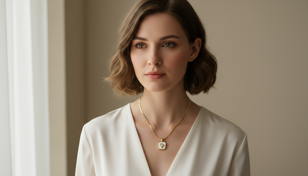 Gold Snake Chain Pendant