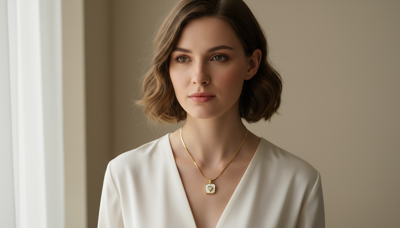 Gold Snake Chain Pendant