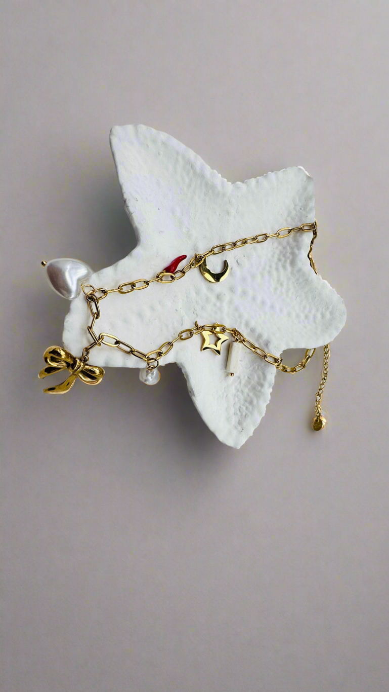 Star and Pearl necklace