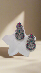 Regal Blossom Antique Jhumkas