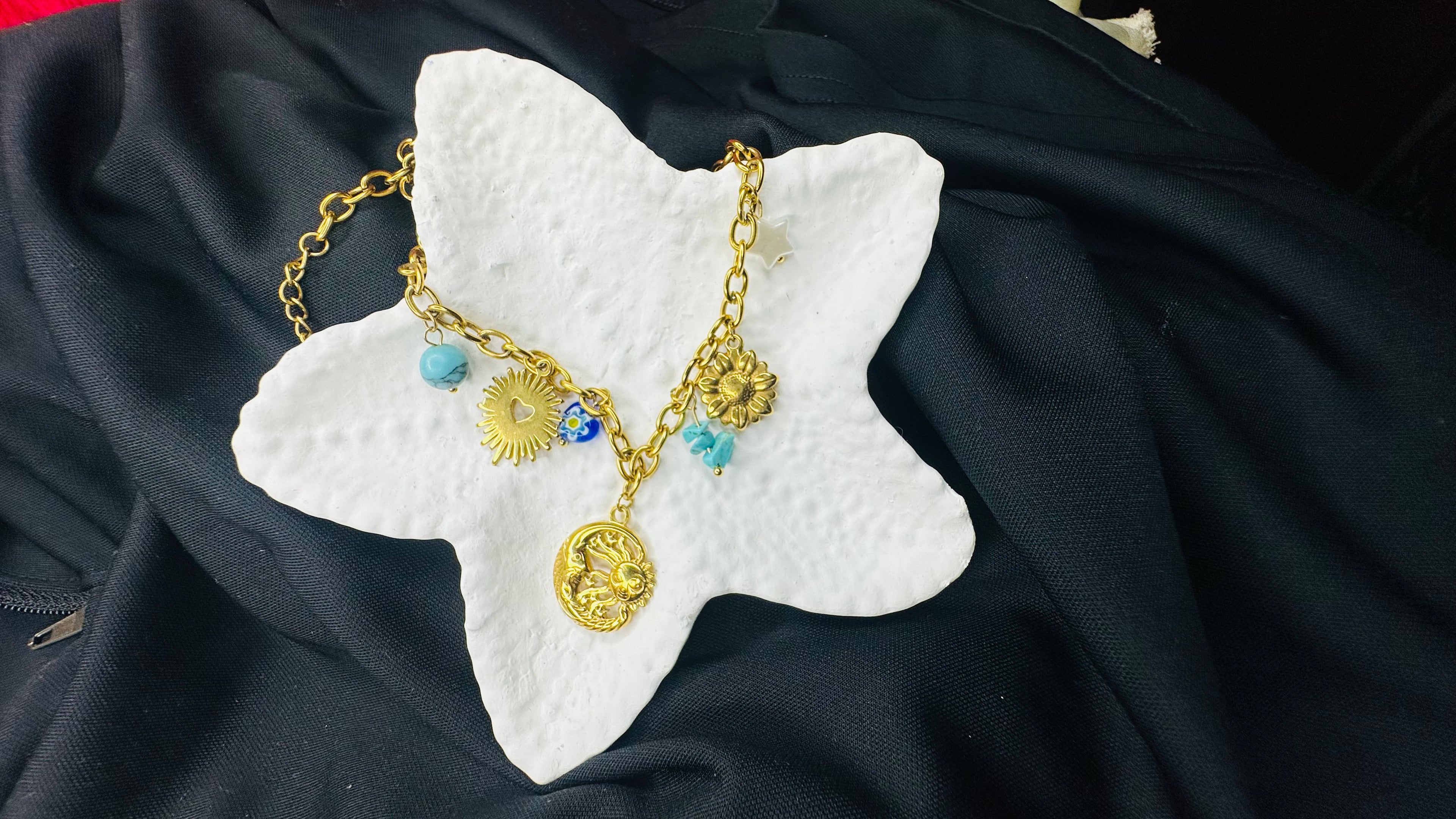 Sunburst Charm Necklace