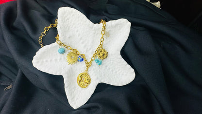 Sunburst Charm Necklace