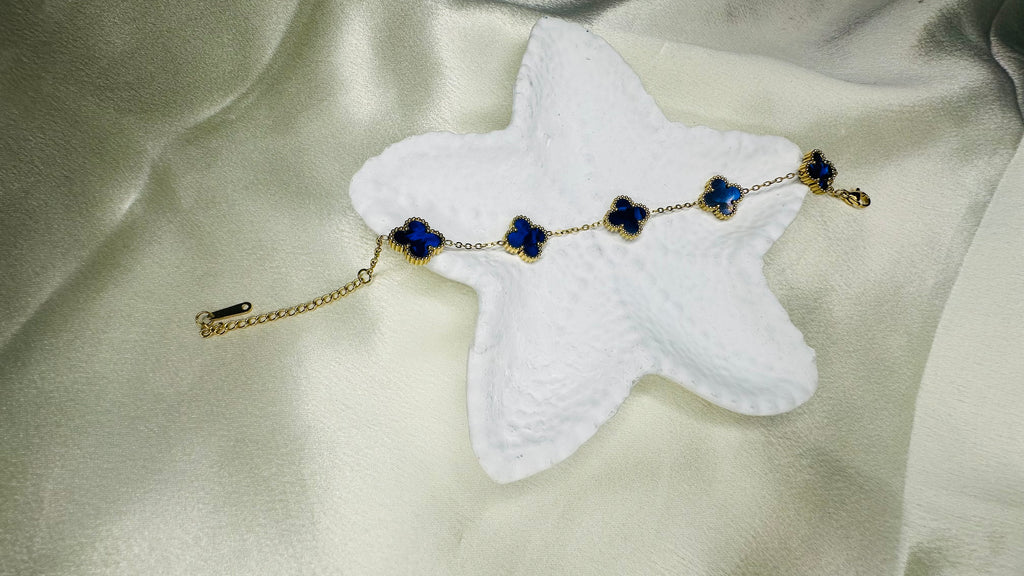 Azure Clover Bracelet