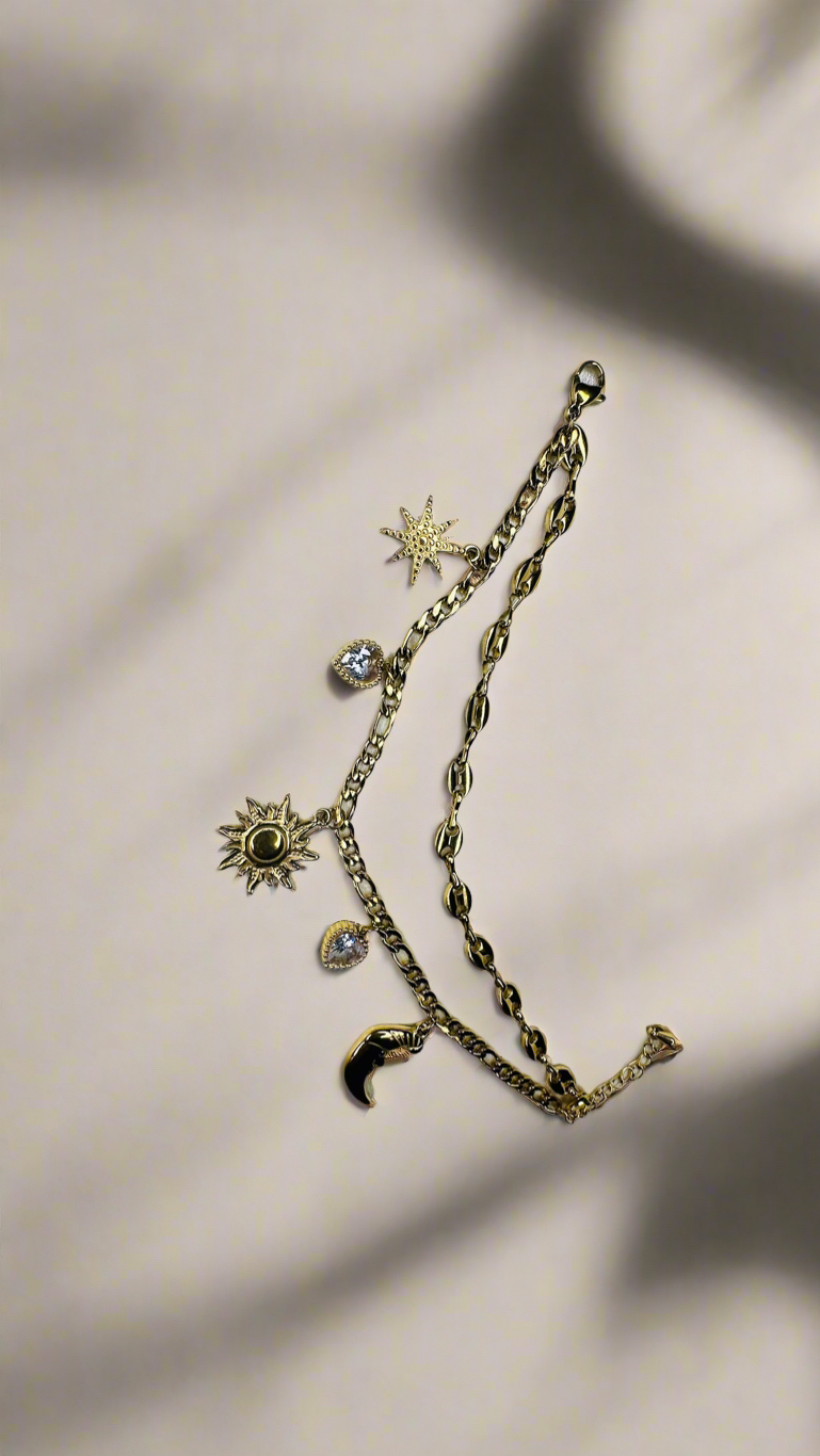 Double  layer Charm Bracelet