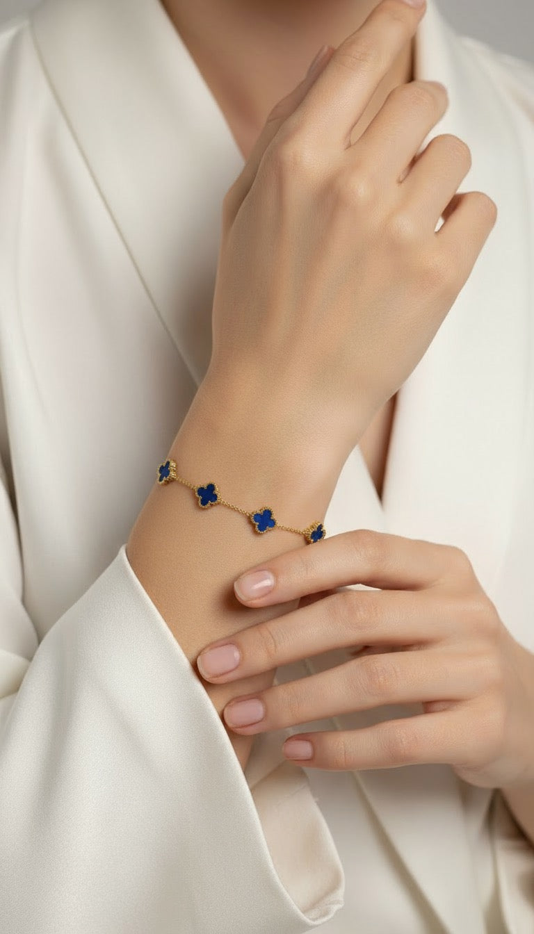 Azure Clover Bracelet