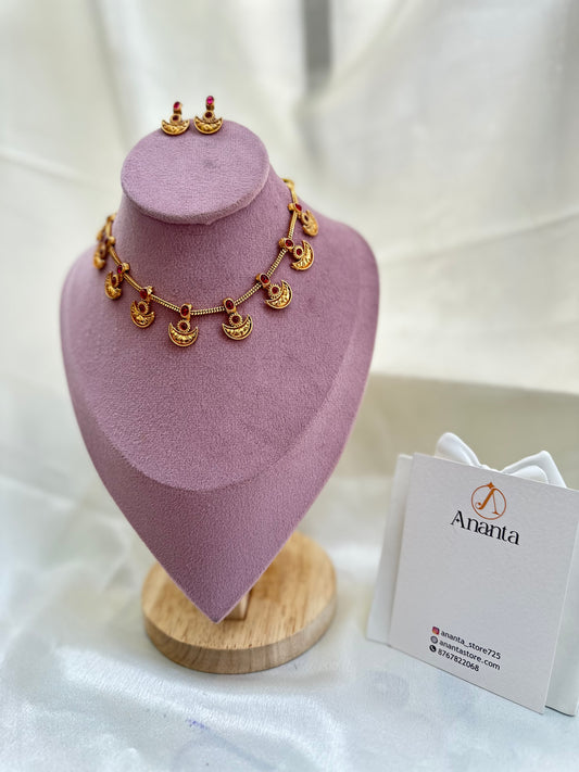 Chandrika Ruby Elegance Set