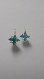 Emerald Radiance Star Earrings