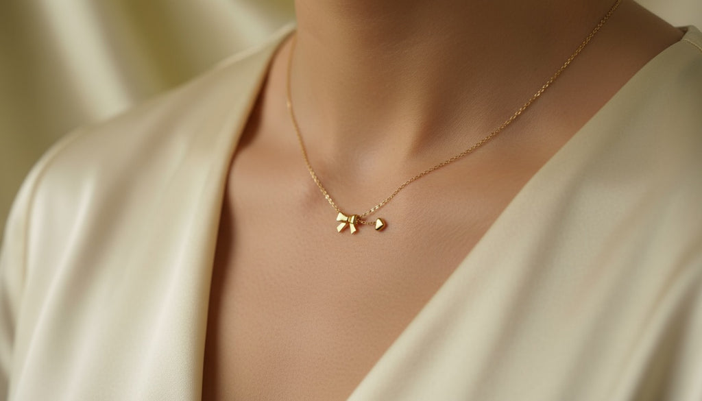 Tiny heartbeat necklace