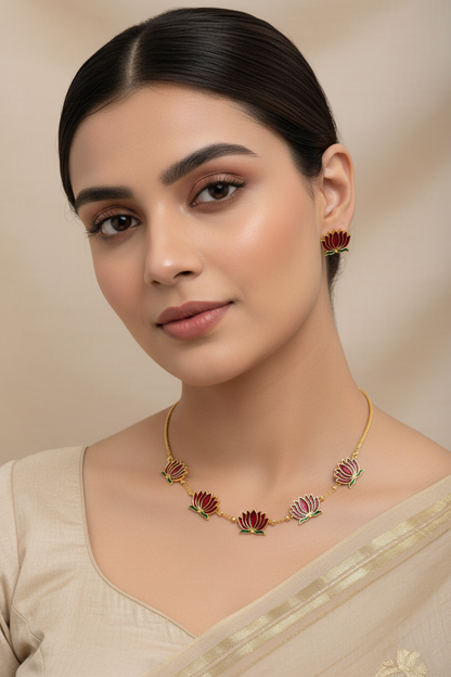 Lotus grace necklace