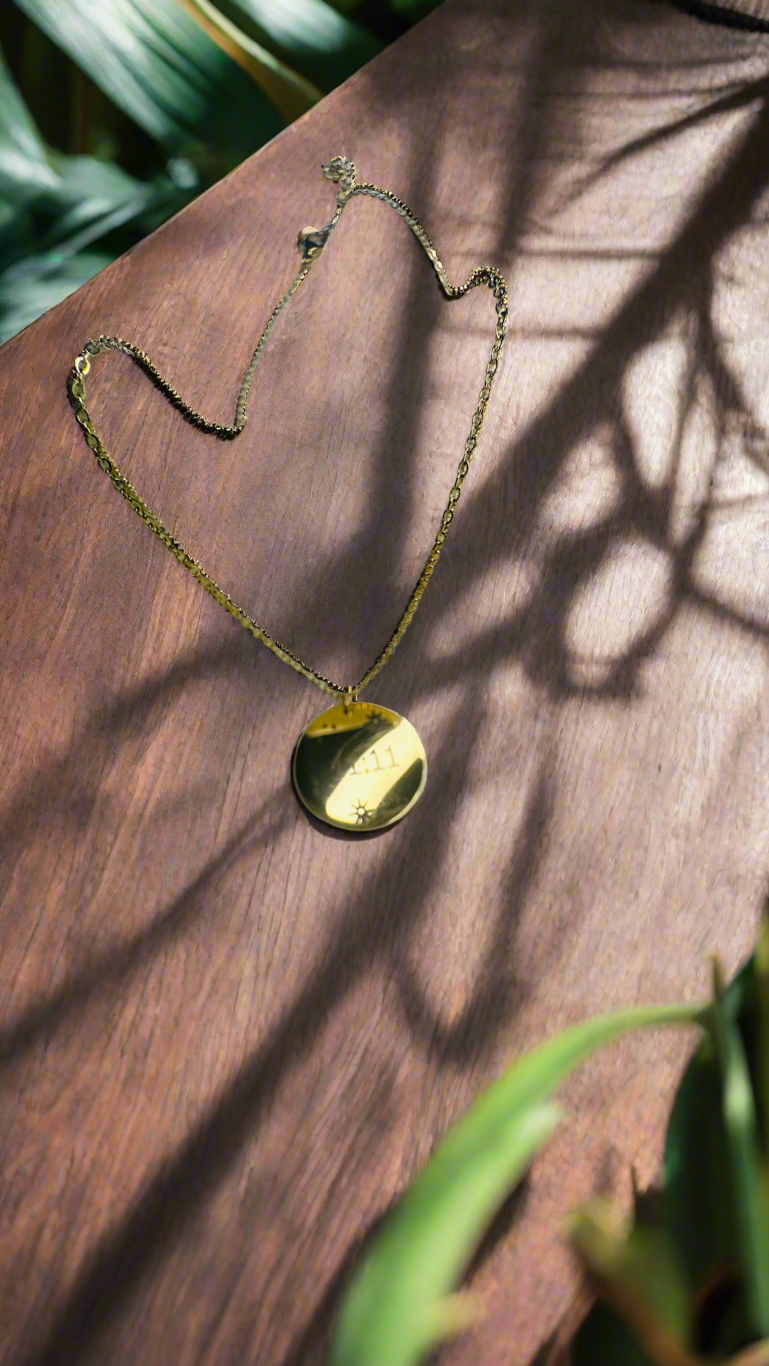 Necklace with 11:11 Engraving