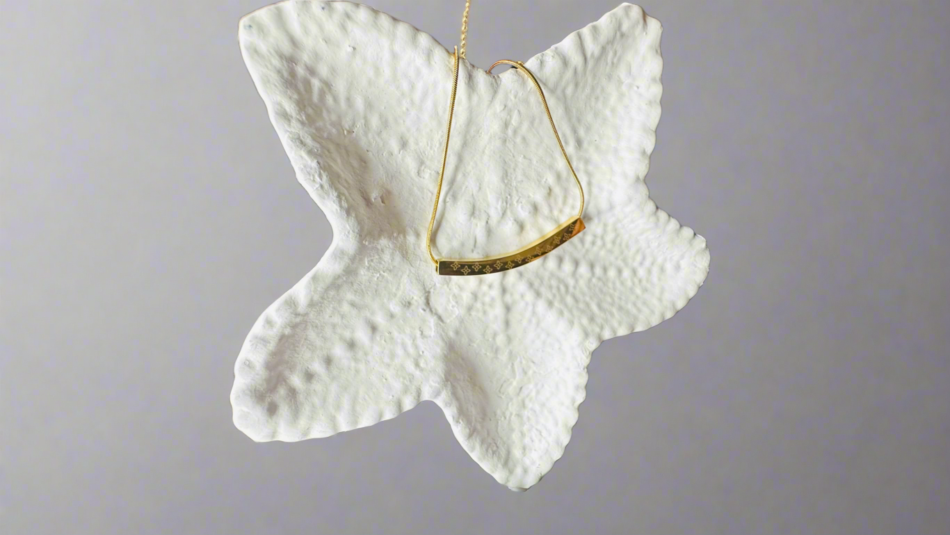 Golden Bar  Necklace