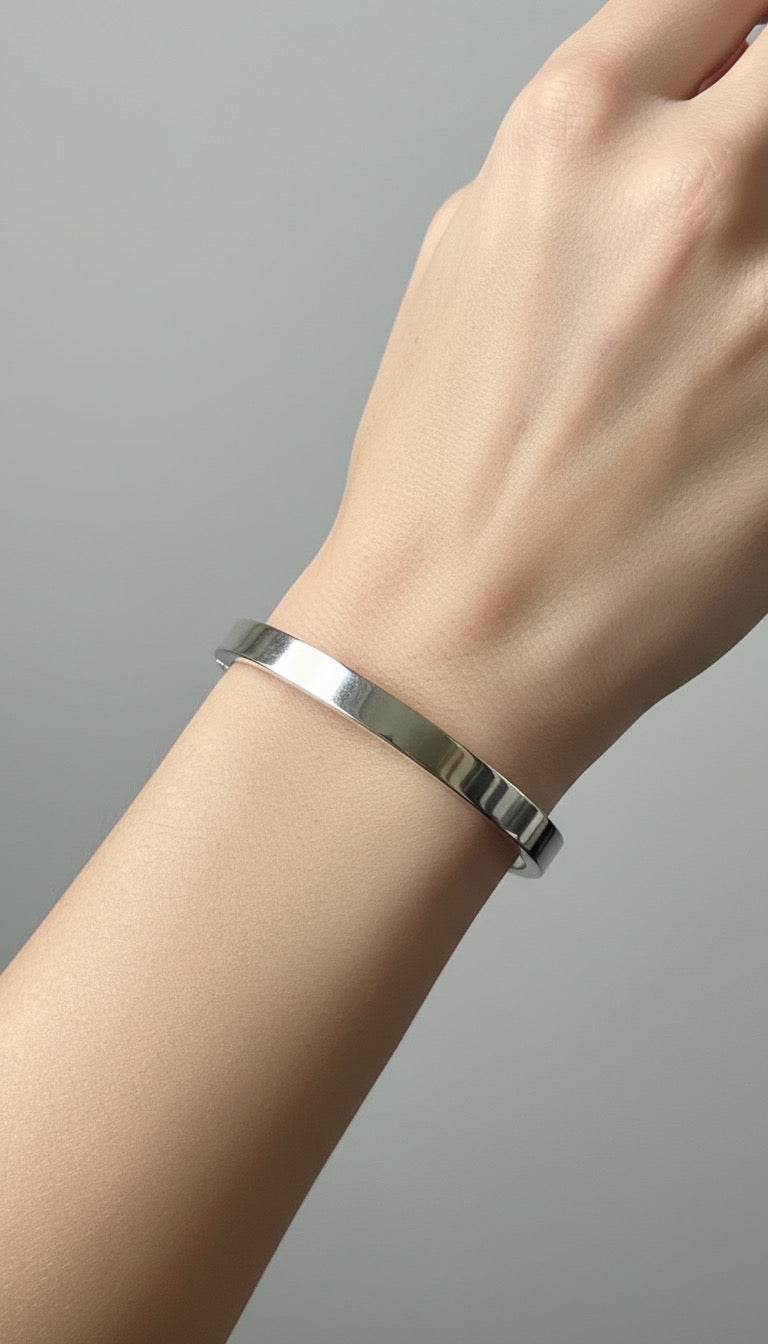 Classic Silver Cuff Bracelet