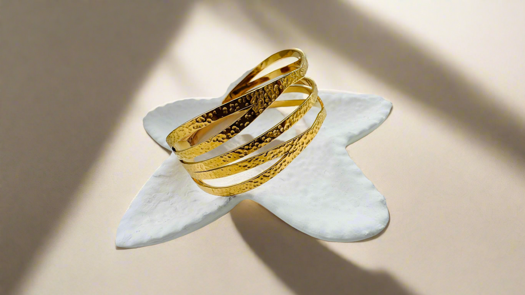 Hammered Gold Kada