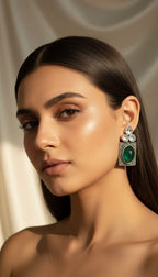 Emerald Elegance Chandbali