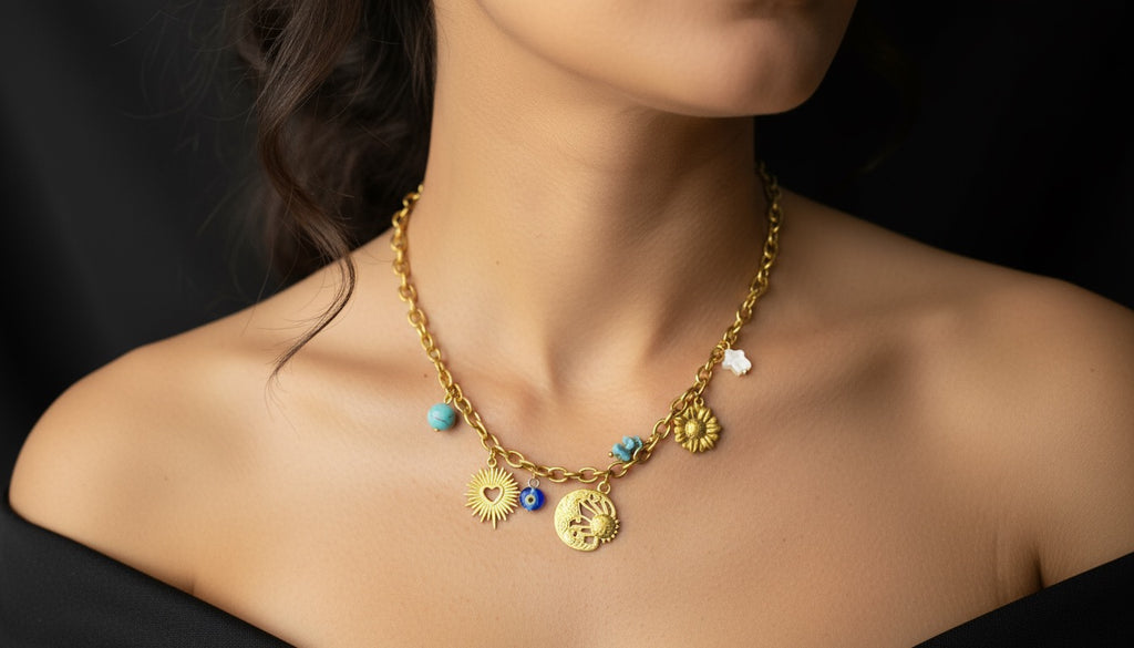 Sunburst Charm Necklace