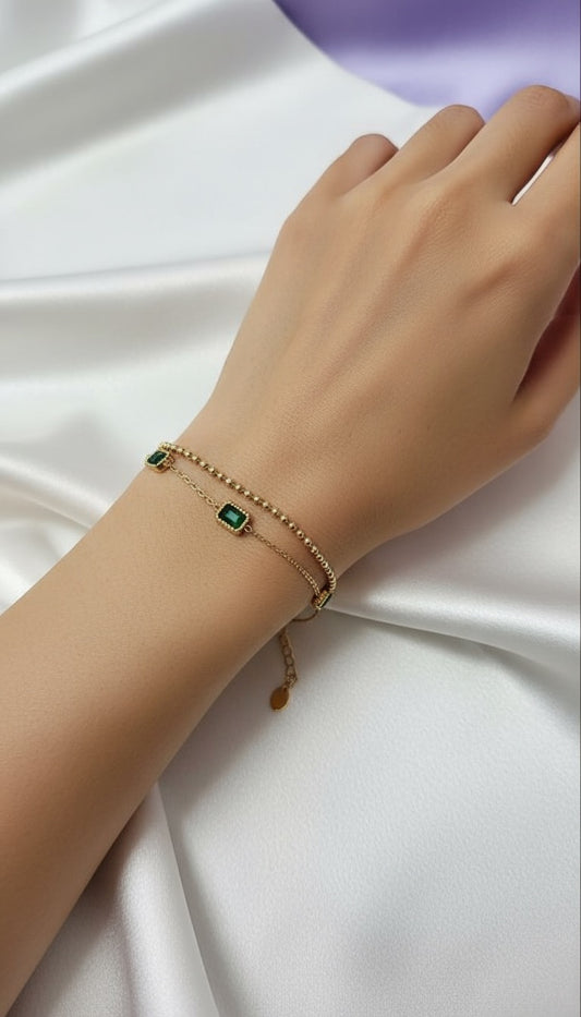 Emerald Elegance Bracelet
