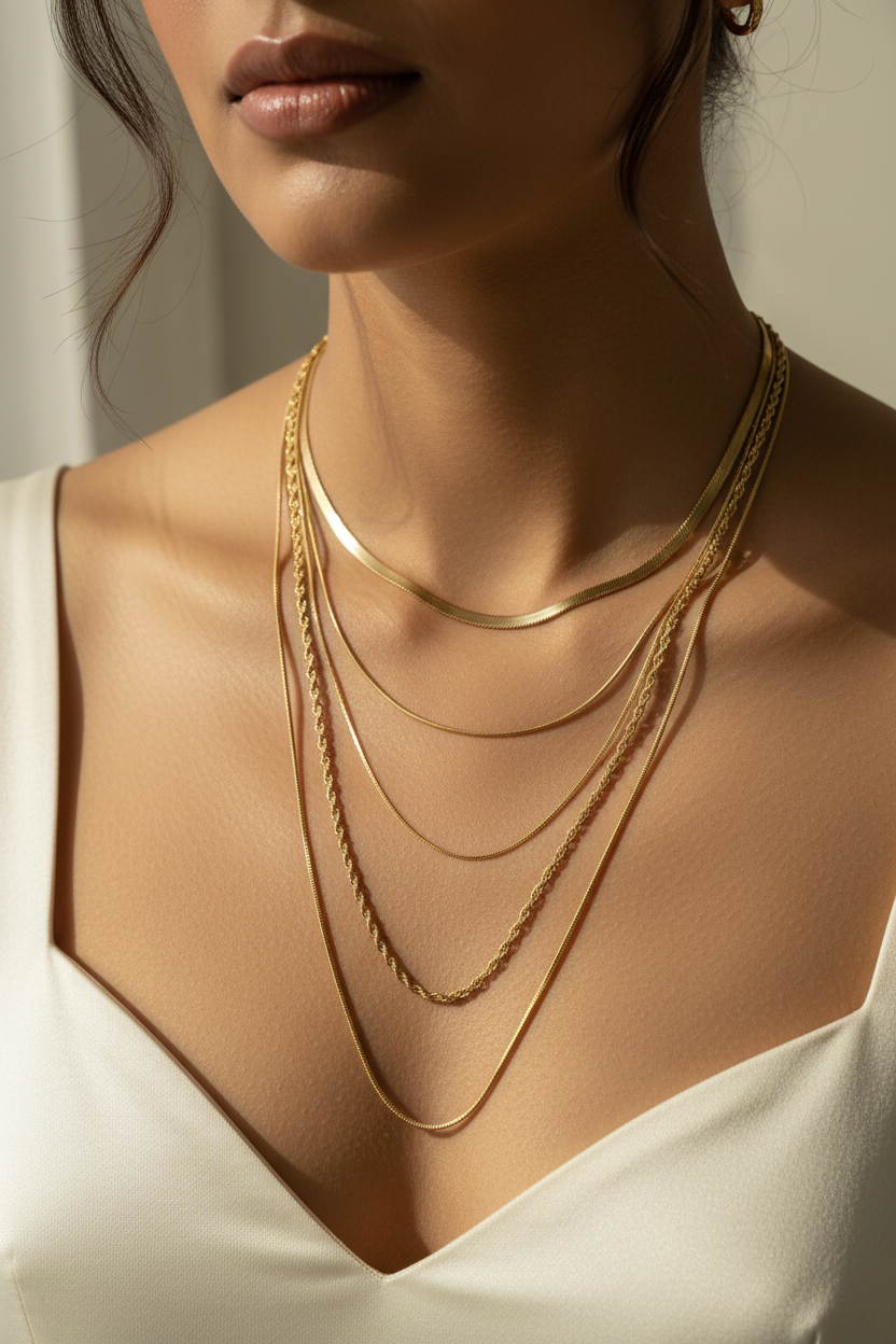 Harmony 3-Layer Chain Necklace