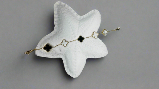 Two colour Clover Bracelet