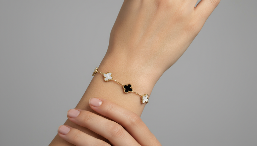 Two colour Clover Bracelet