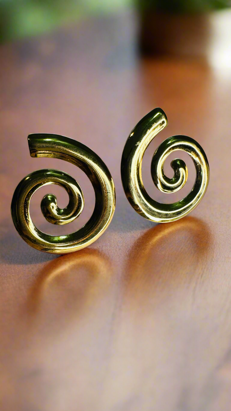 Spiral Stud Earrings