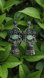 Mint Moonlight Jhumkas