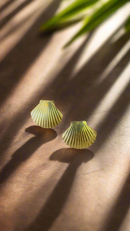 Golden Shell earrings
