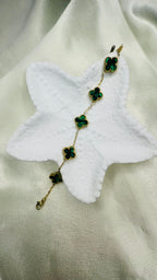 Green clover bracelet