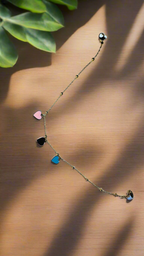 Trio Heart Charm Anklet