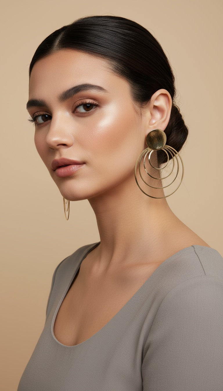 Golden Orbit Earrings