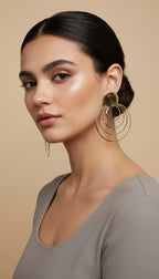 Golden Orbit Earrings