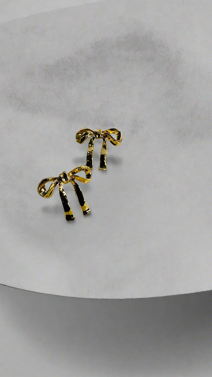 Golden Bow Earrings