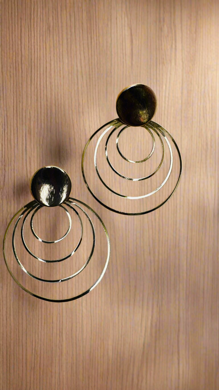 Golden Orbit Earrings