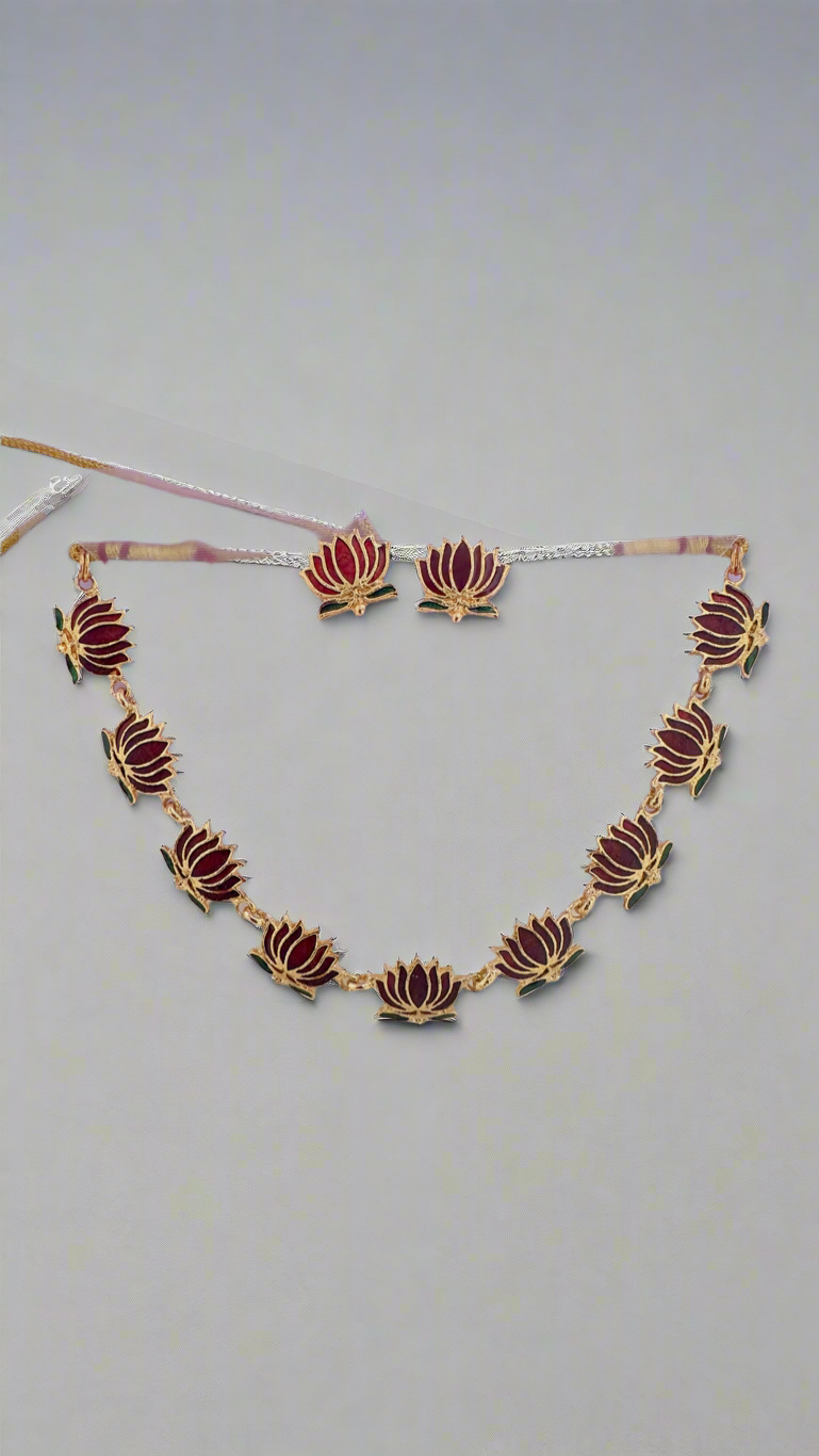 Regal Lotus Blossom Necklace