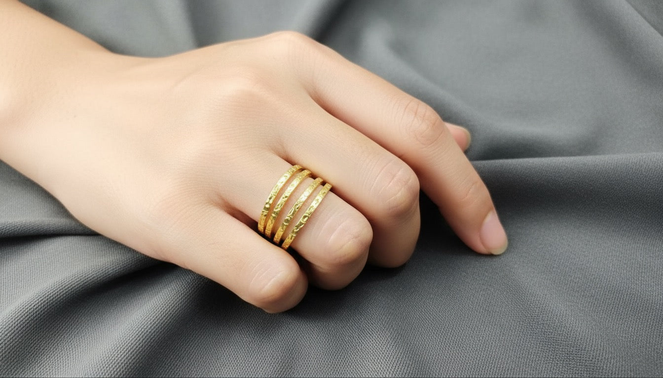 Multi-Band Gold Ring