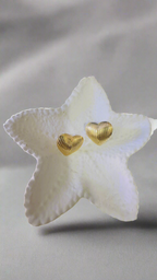 Golden Heartbeat Studs
