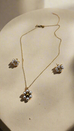 Pearl Flower Jewelry Set