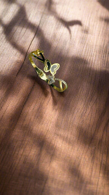 Golden Butterfly Embrace