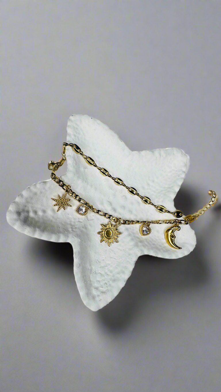 Double  layer Charm Bracelet