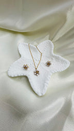 Pearl Flower Jewelry Set