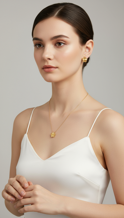 Textured Clover Jewelry