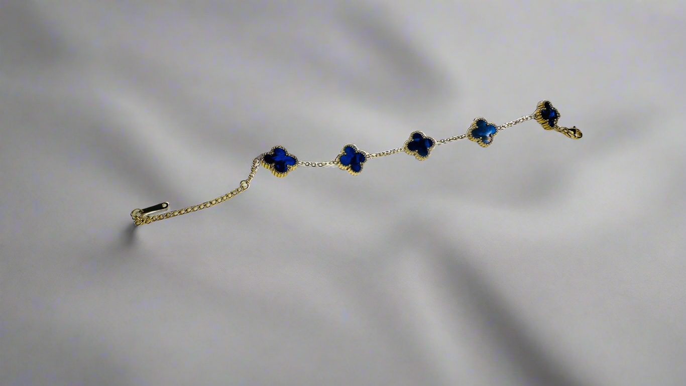 Azure Clover Bracelet