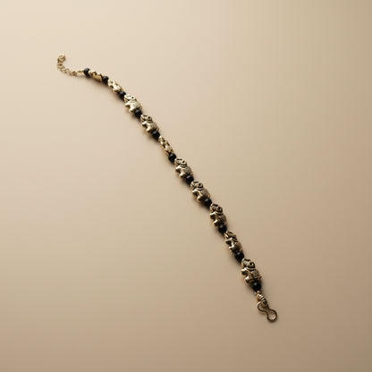 Oxidized Elephant Bracelet