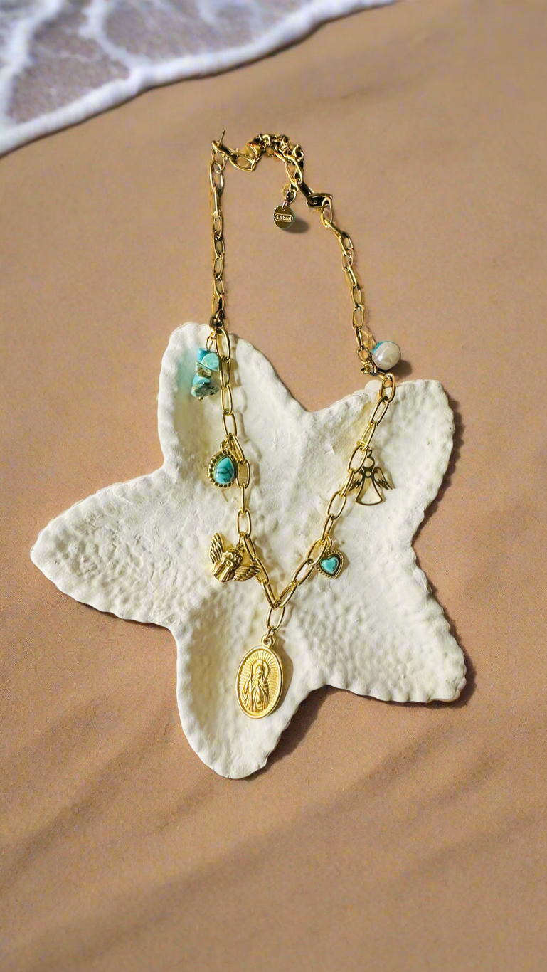 Turquoise Charm Necklace
