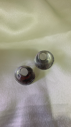 Radiant Silver Studs