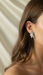 Silver Fan Earrings