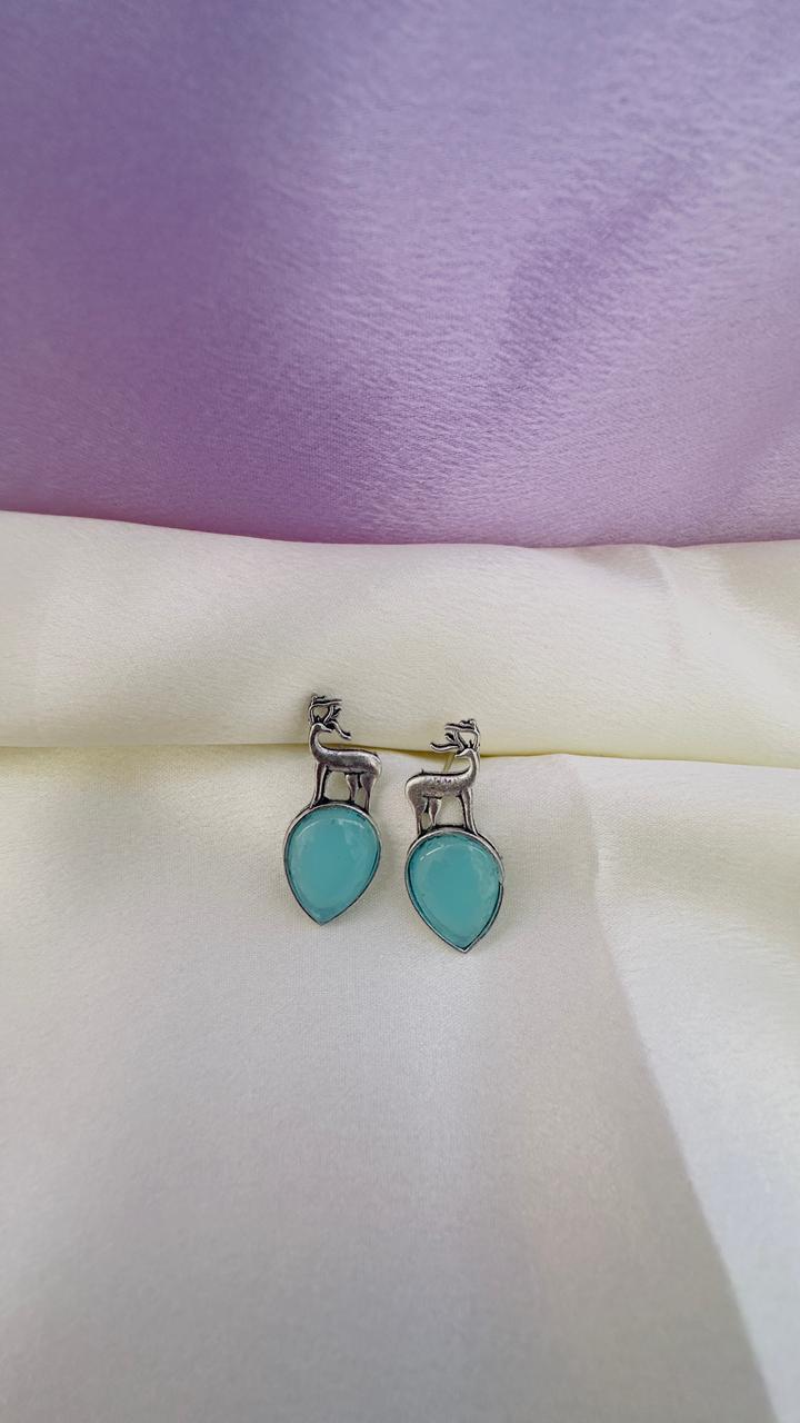 Silver Deer Serenity Earrings